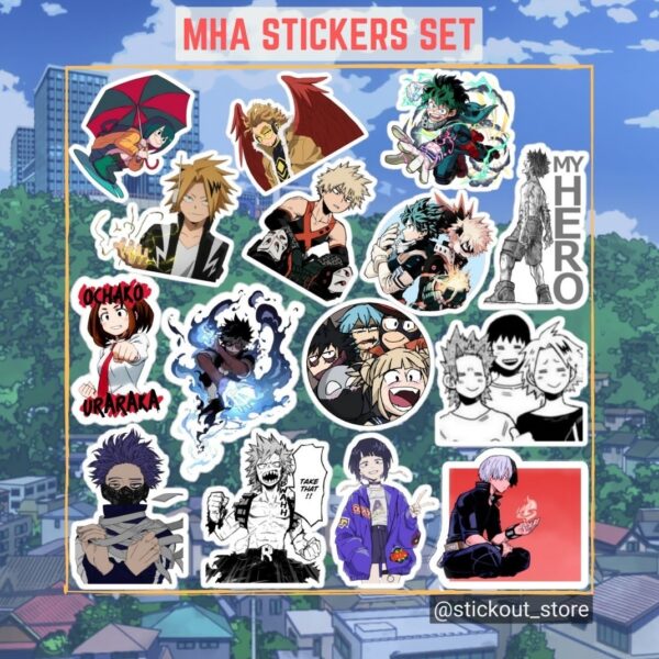 MHA Stickers Set