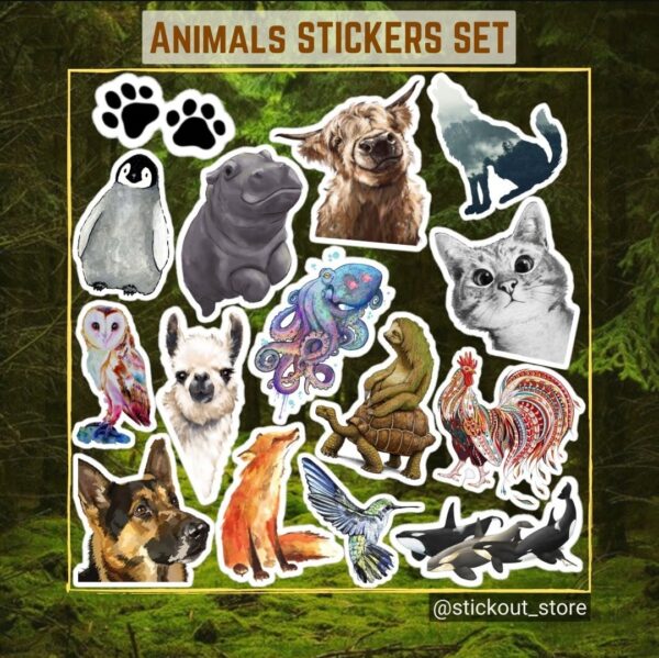 Animals Stickers Set